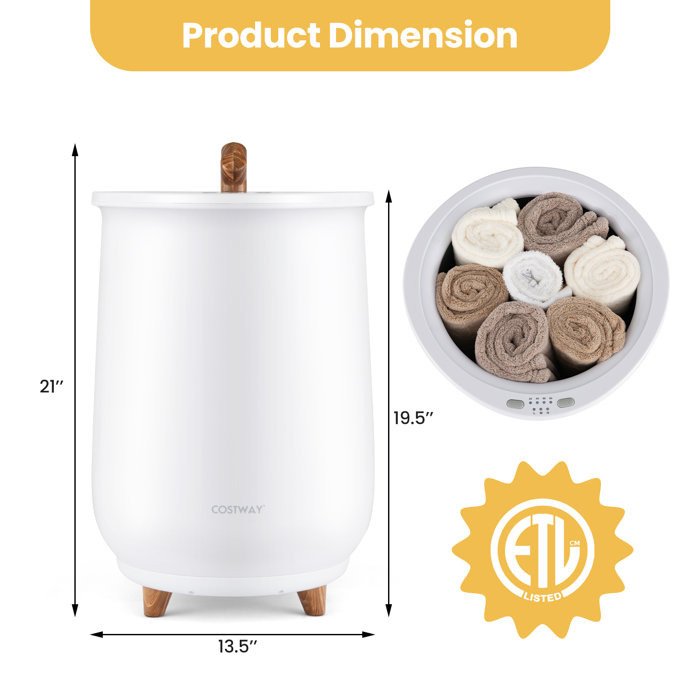 Costway Towel Warmer Bucket Electric Towel Warmer & Reviews Wayfair